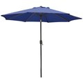 Seasonal Trends Crank Umbrella, 929 in H, 1079 in W Canopy, 1079 in L Canopy, Round Canopy, Steel Frame 60033